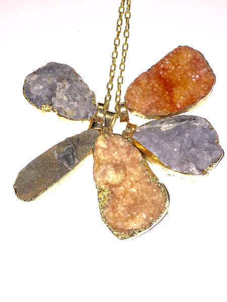 Cloud Druzy Necklaces