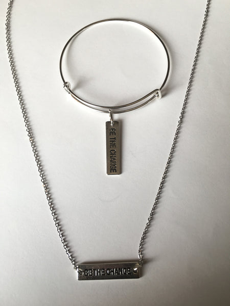 Be The Change! Necklace and Bracelet Set