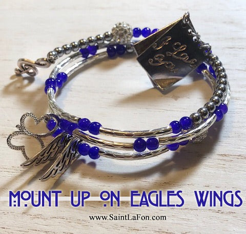 Mount Up On Eagles Wings Bracelet