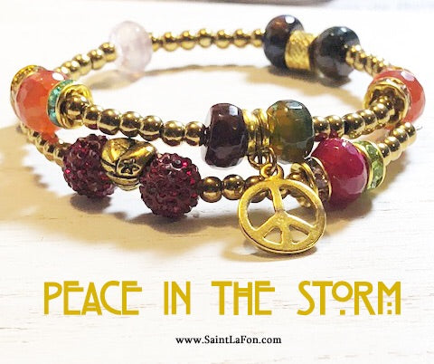 Peace In The Storm Memory Bracelet