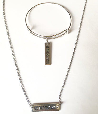 Be The Change! Necklace and Bracelet Set