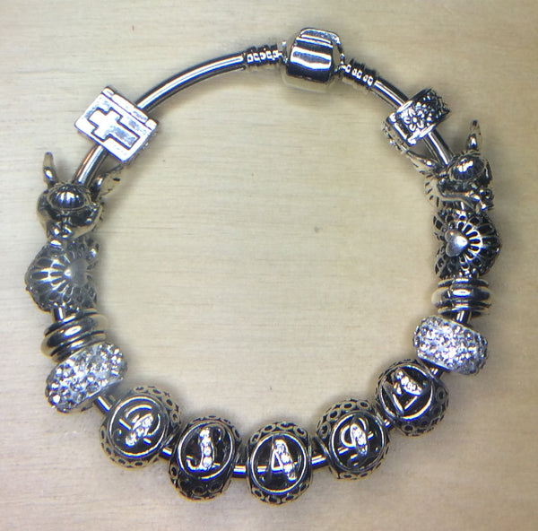 The Book of Psalms Charm Bracelet  - Christian Jewelry